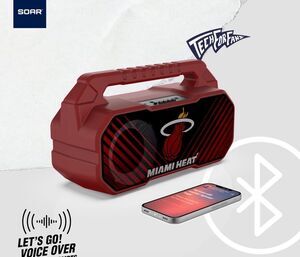 ‎SOAR NBA Wireless Boombox Speaker, Miami Heat